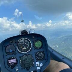 Flugwegposition um 12:28:08: Aufgenommen in der Nähe von Gemeinde Mitterbach am Erlaufsee, Österreich in 1721 Meter